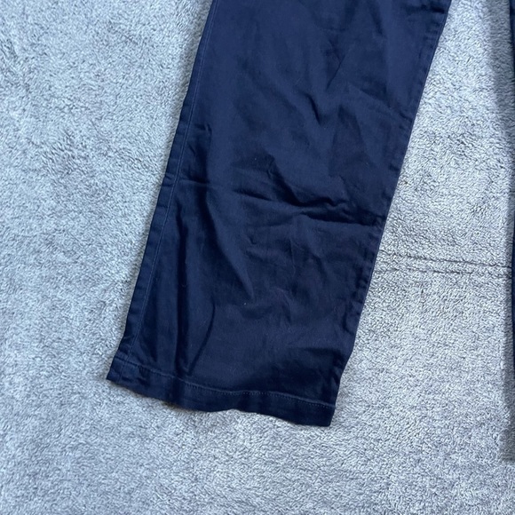 PILCRO Anthropologie Navy Button Fly Wide Leg Pants - Picture 2 of 8